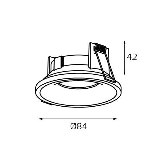 встраиваемый светильник italline it07-7010 white