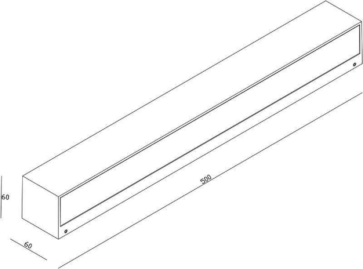 уличный настенный светодиодный светильник deko-light linear ii double 731129