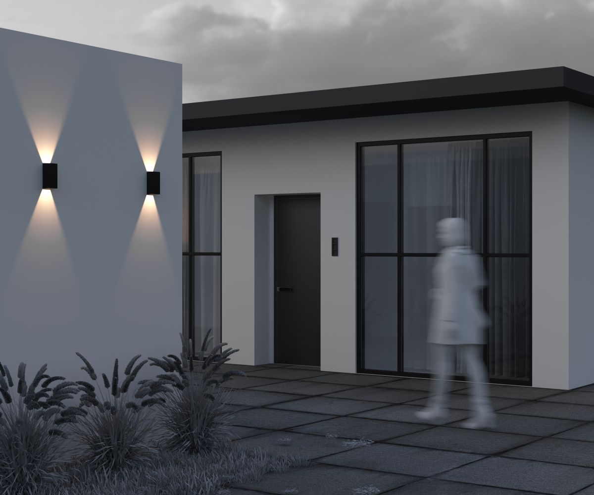 уличный настенный светильник maytoni drape o525wl-l10b3k