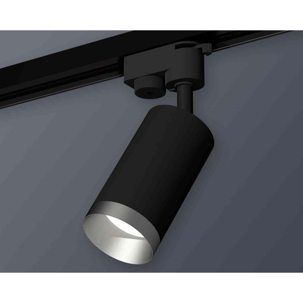 комплект трекового светильника ambrella light track system xt6323063 sbk/mch черный песок/хром матовый (a2521, c6323, n6133)