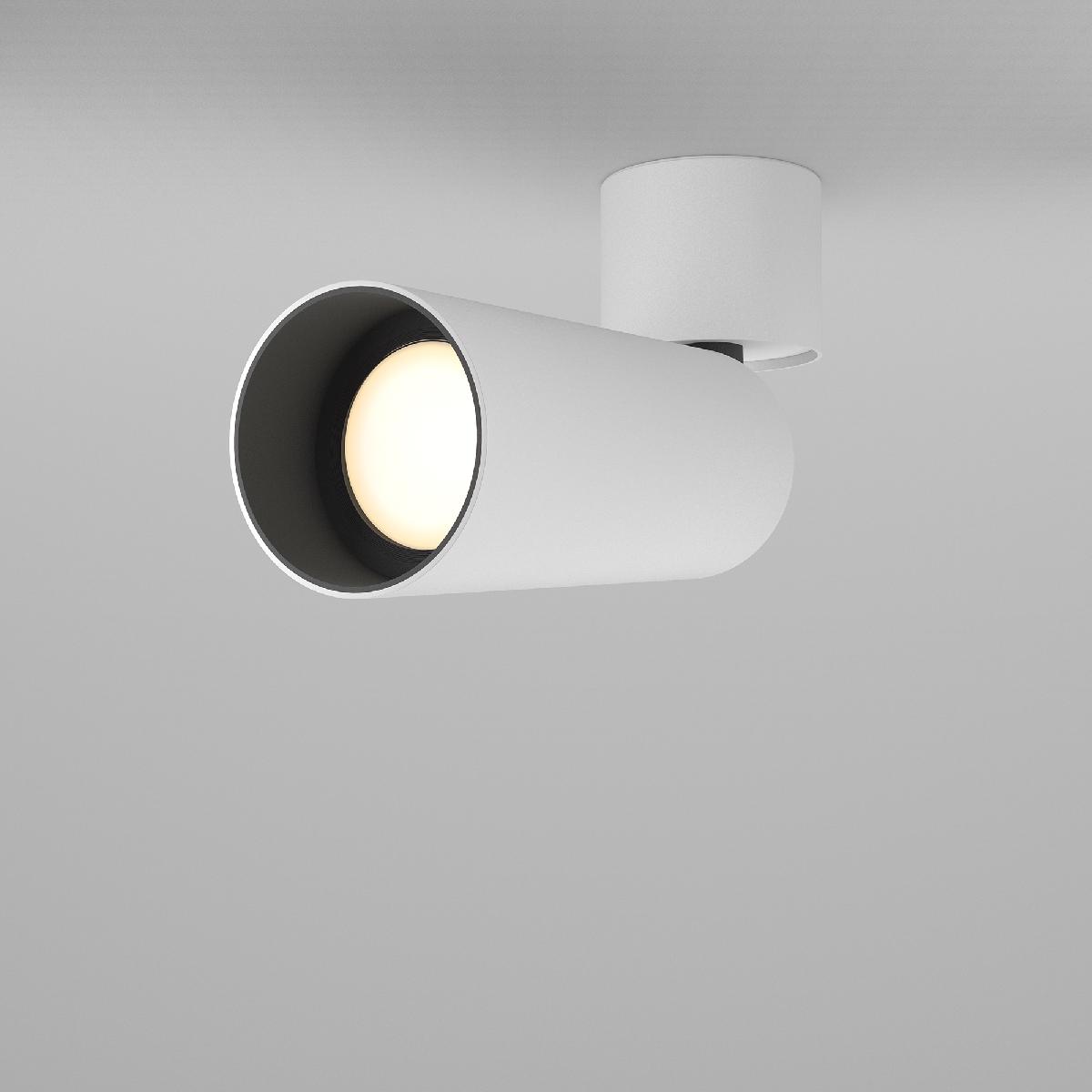 спот maytoni technical focus led c055cl-l12w3k-w-w