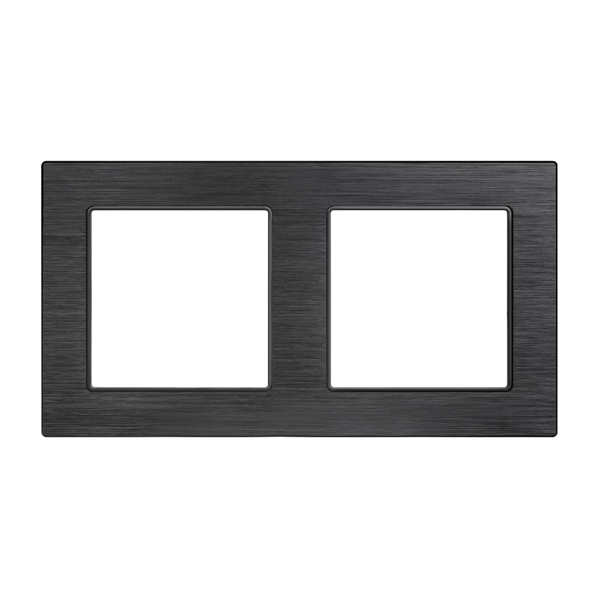 рамка двухместная arlight frm-presto-als-2-bk 043855