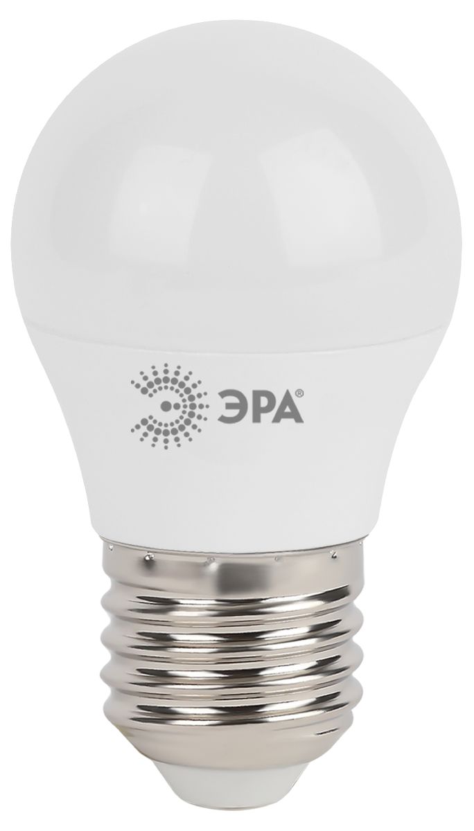 лампа светодиодная эра e27 7w 2700k led p45-7w-827-e27 б0020550