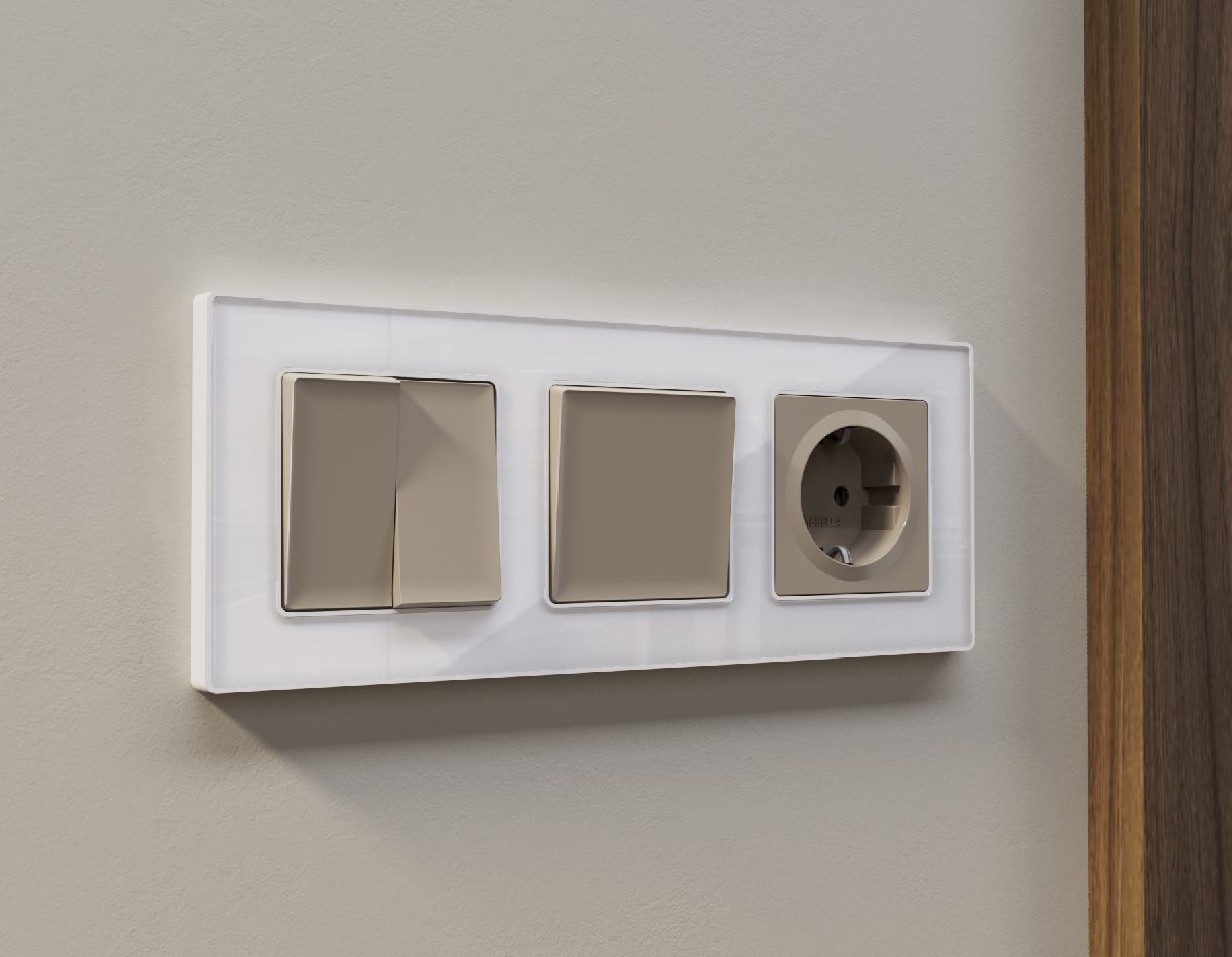 лицевая панель для выключателя одноклавишного ambrella volt alfa ap3610