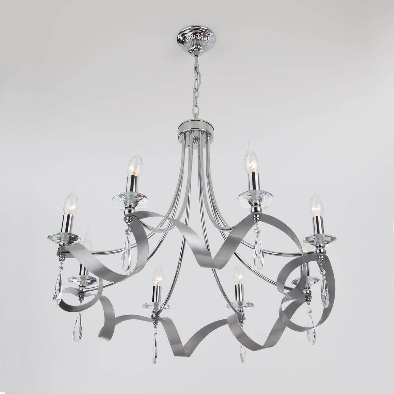 подвесная люстра eurosvet adelia 60064/8 хром