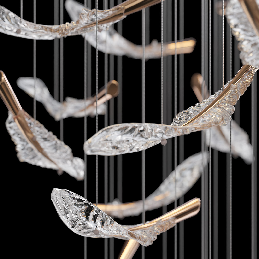 каскадная люстра cloyd aeria 60002