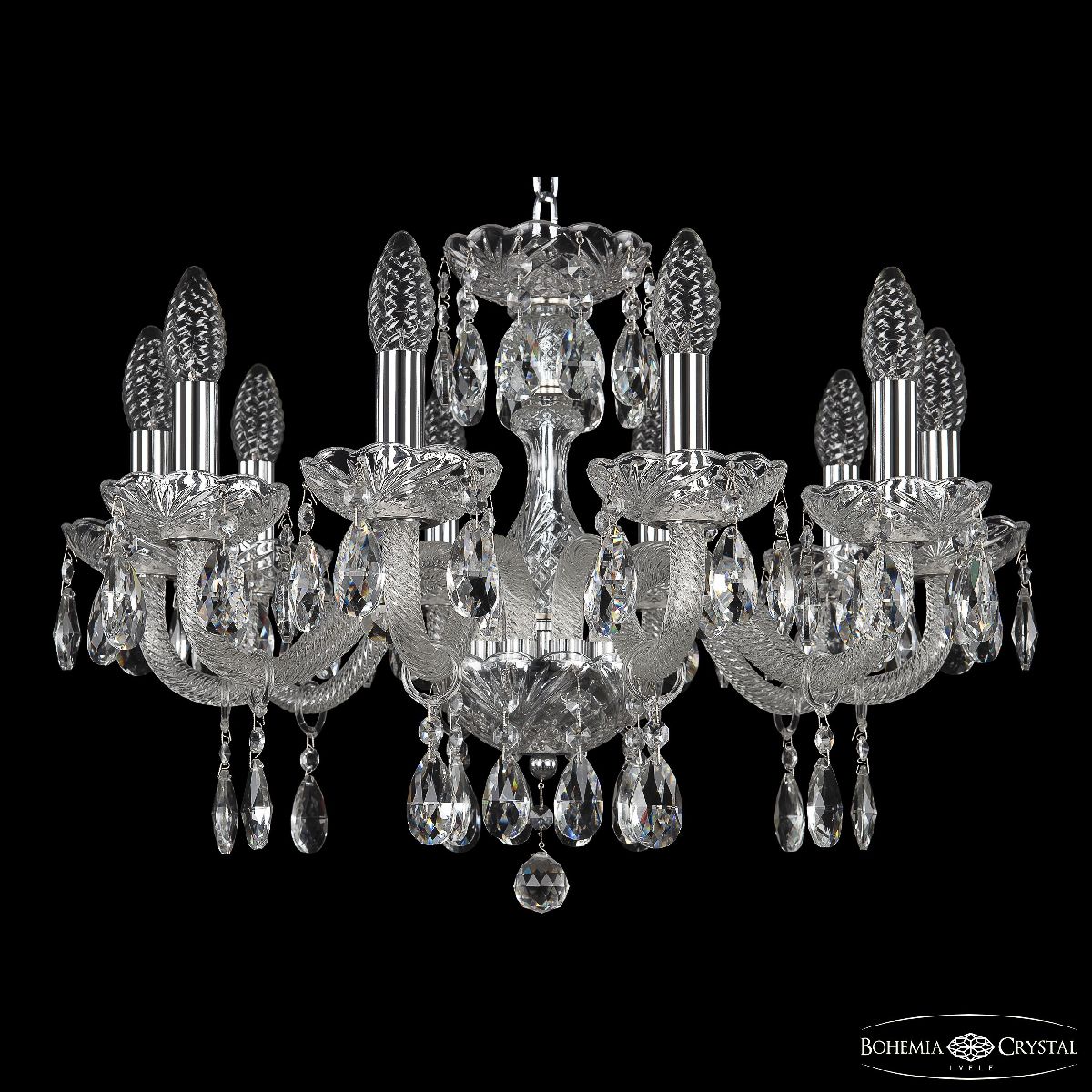 подвесная люстра bohemia ivele crystal 117/10/195 ni