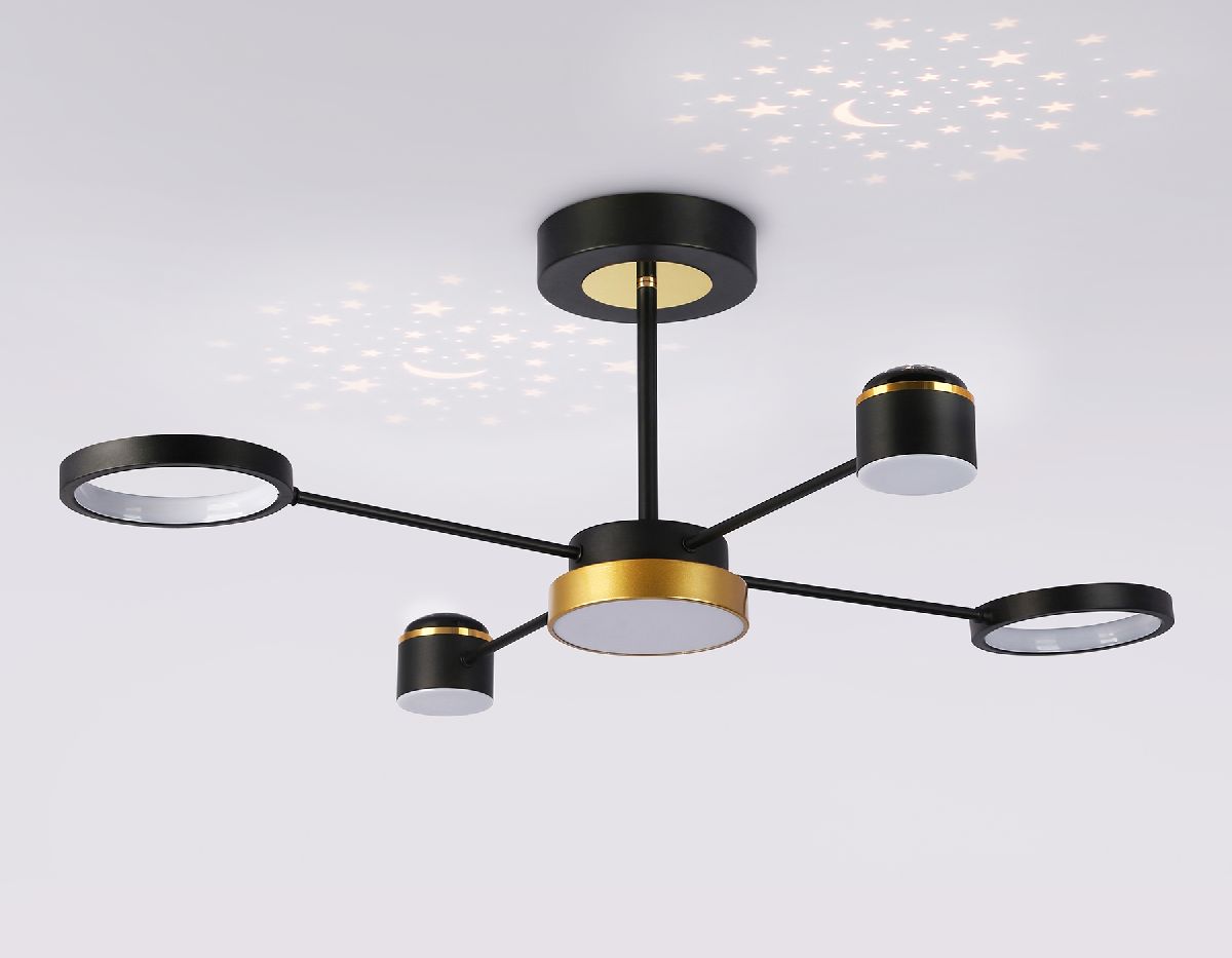люстра на штанге ambrella light linetech fl51632