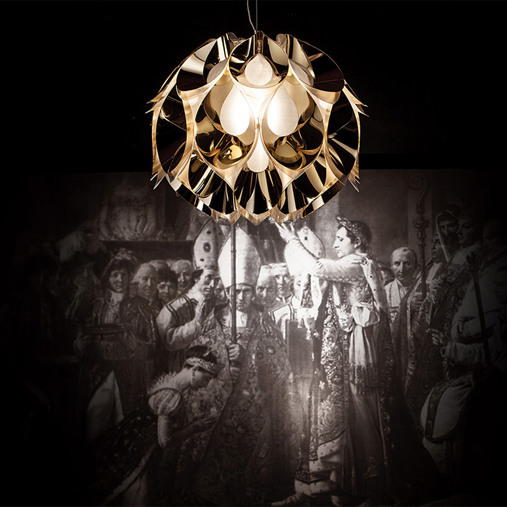 люстра flora small copper slamp