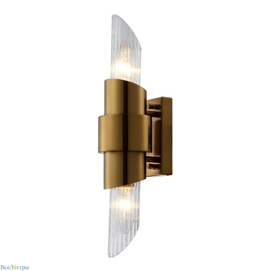 бра crystal lux justo ap2 brass