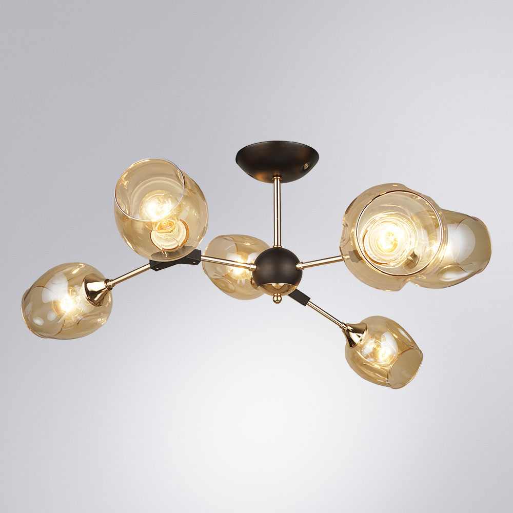 люстра на штанге arte lamp seppia a4211pl-6bk