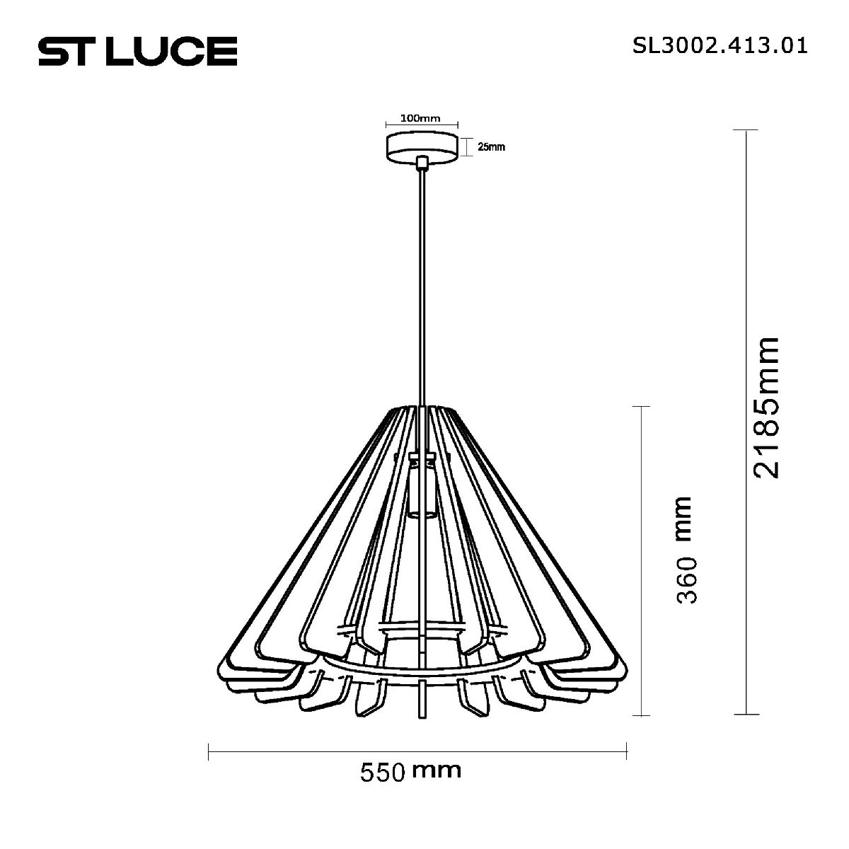 подвесной светильник st luce sentito sl3002.413.01