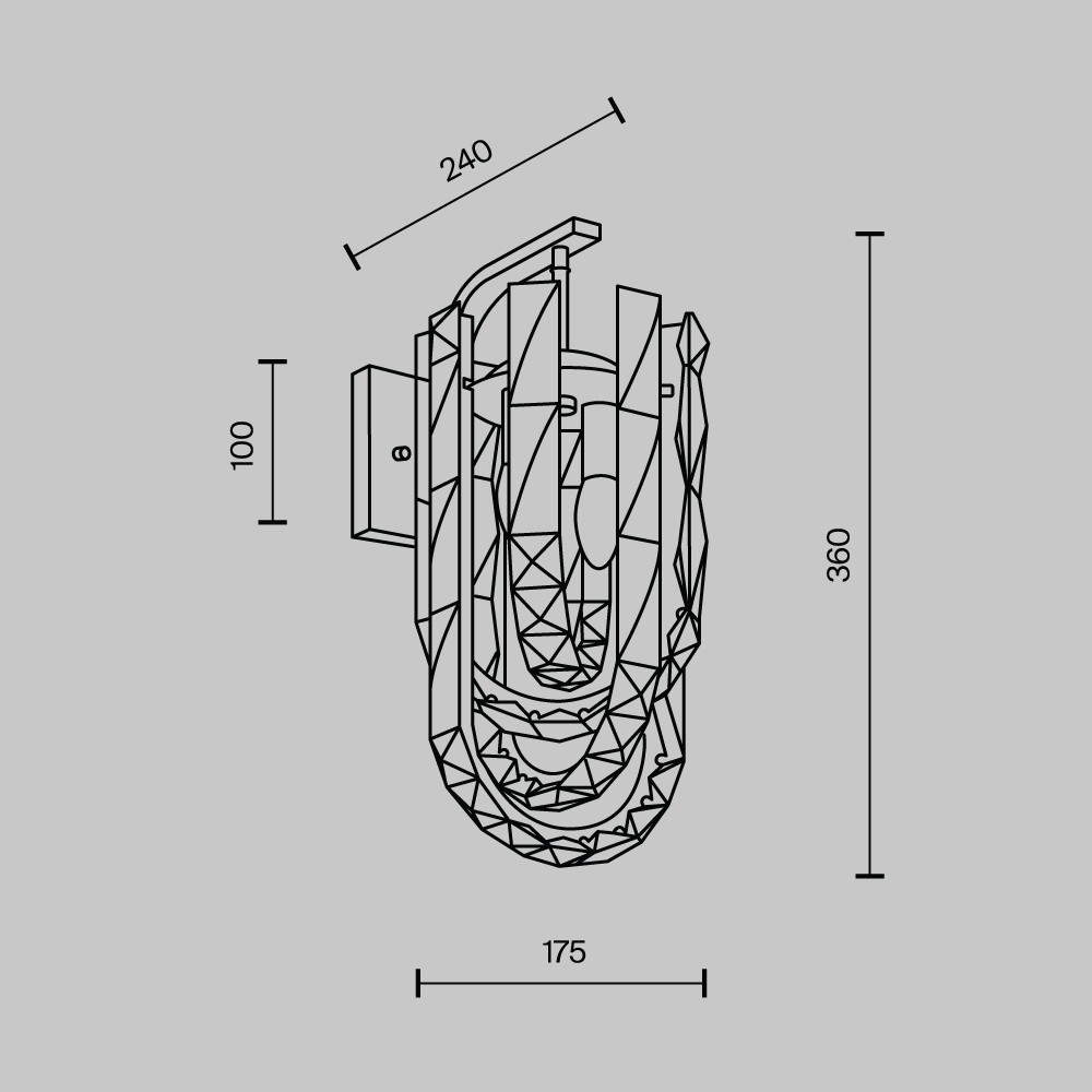 бра modelux ml.6621.02 bs