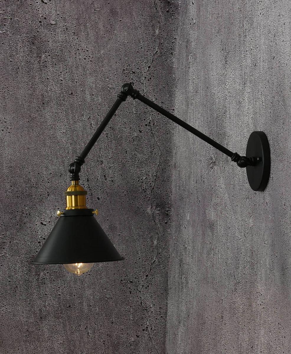 бра lumina deco gubi ldw b005-2 bk