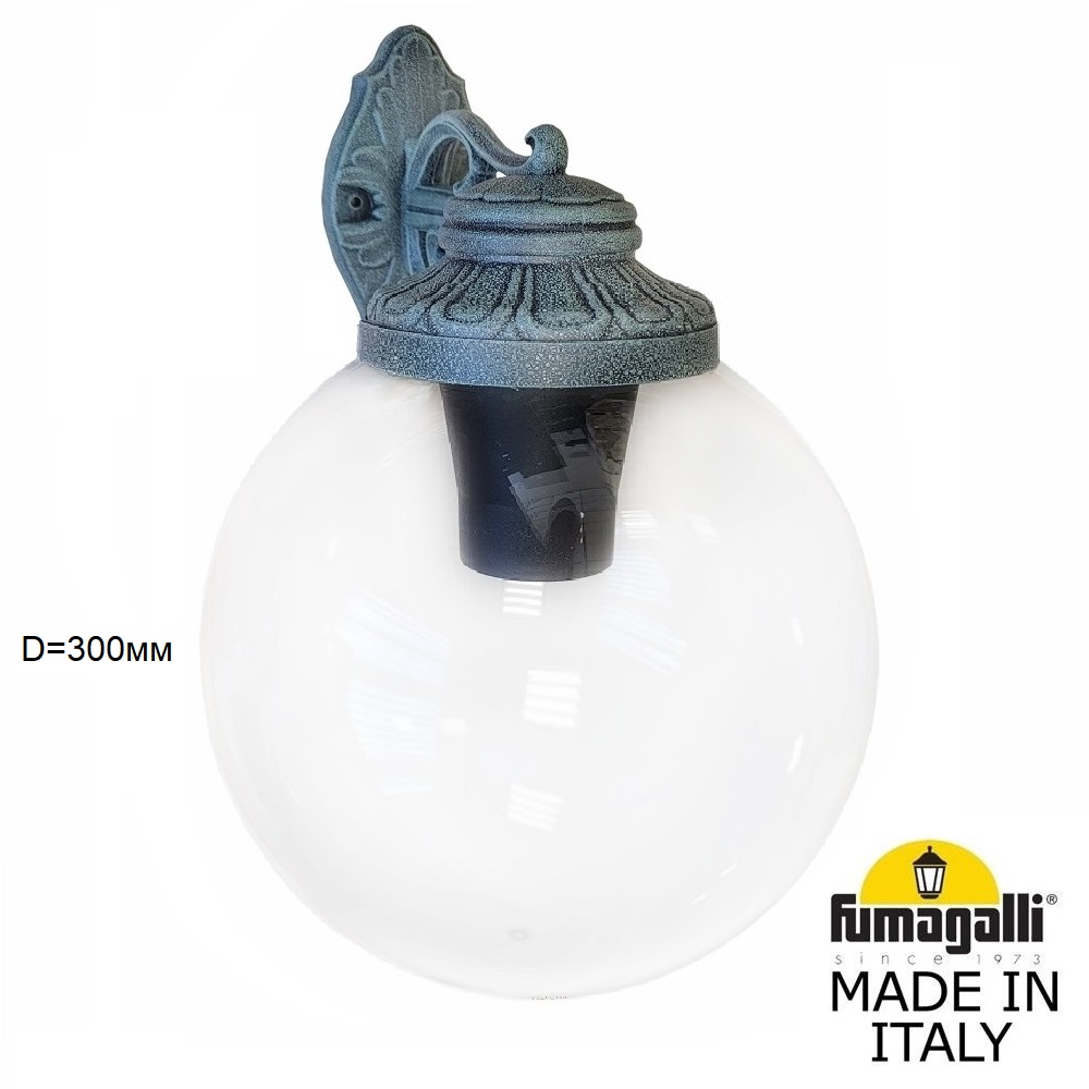 уличный настенный светильник fumagalli bisso/g300 g30.131.000.vxe27dn