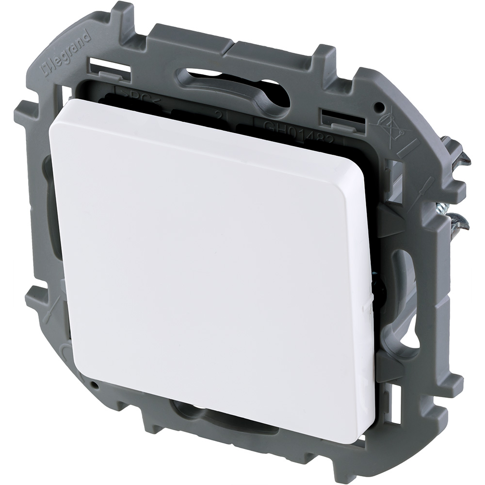 выключатель кнопочный одноклавишный legrand inspiria 673690