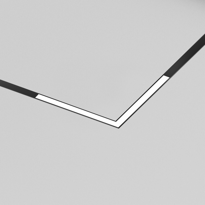 трековый угловой светильник denkirs smart linear zigbee dk8314-bk