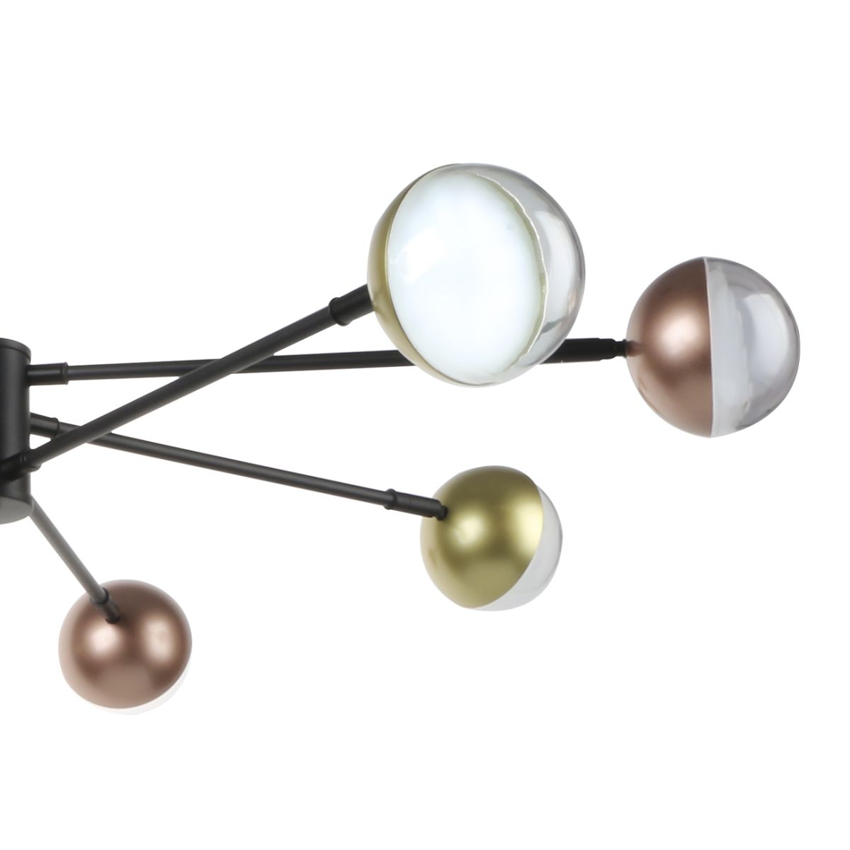 люстра на штанге escada diverse 10271/8led gold/copper