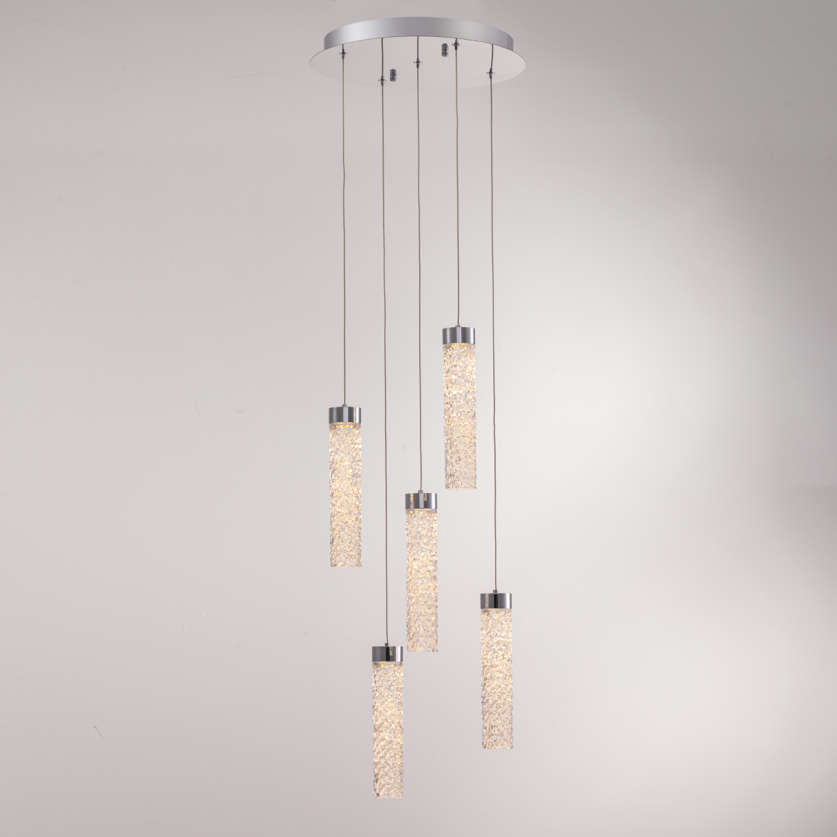 подвесной светильник delight collection md24030028-5a chrome/clear