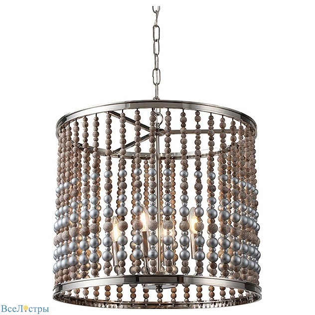 подвесной светильник delight collection wood light kw0783p-4 silver
