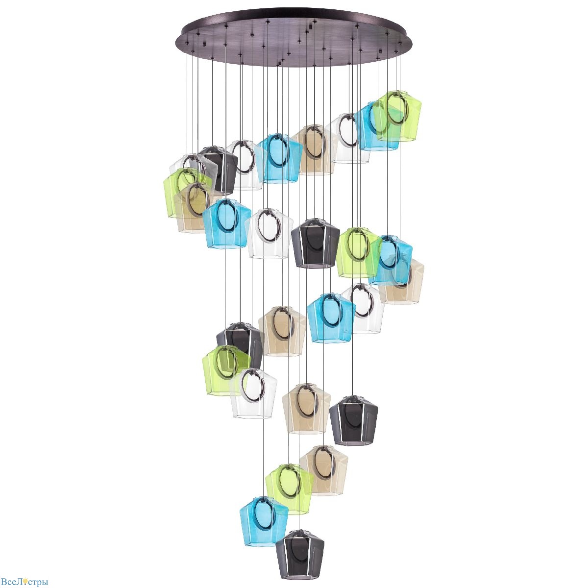 каскадная люстра lightstar caramello 796289