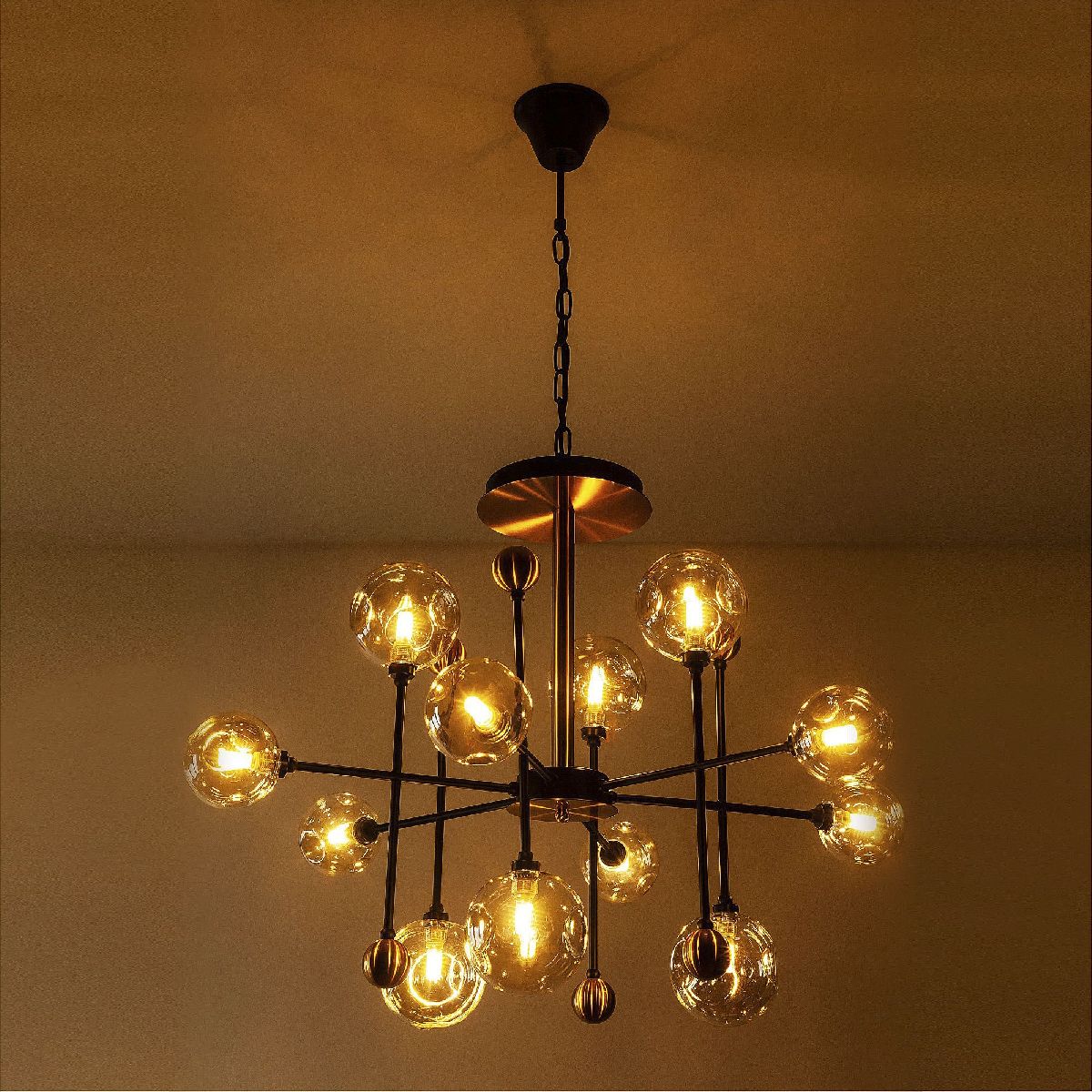 подвесная люстра led4u l6157-12