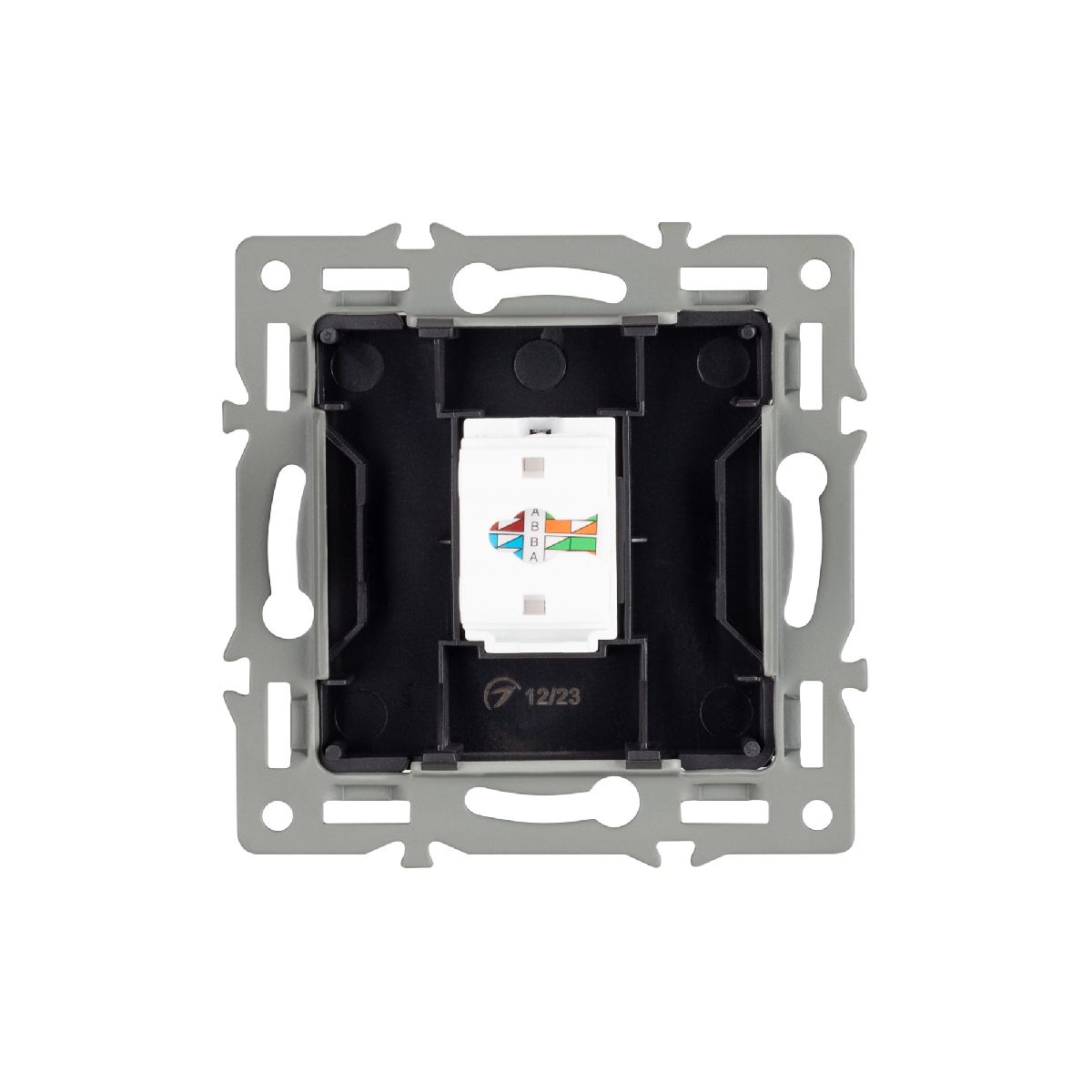 механизм компьютерной розетки arlight sct-mpc1-pl-bk 045334