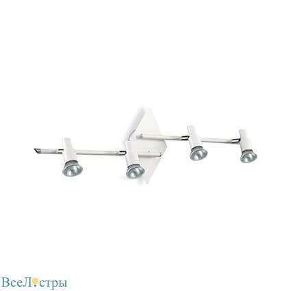 спот ideal lux slem pl4 bianco 142098