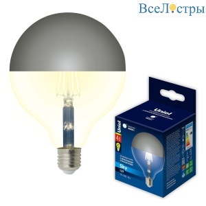 LED-G125-4W/4000K/E27/CL MIRROR/CHROME PLS02WH