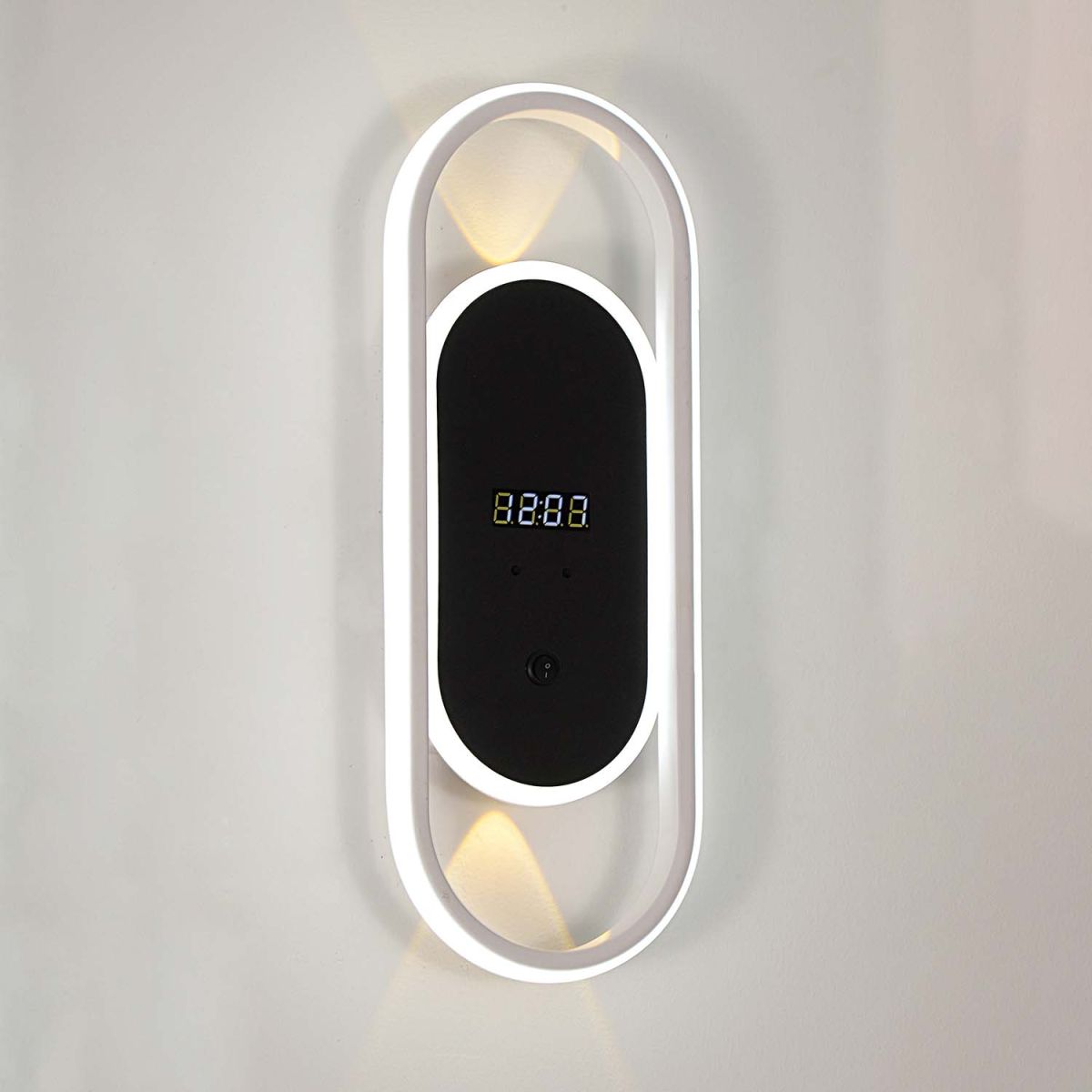 настенный светильник с часами f-promo vigilate 4689-1w