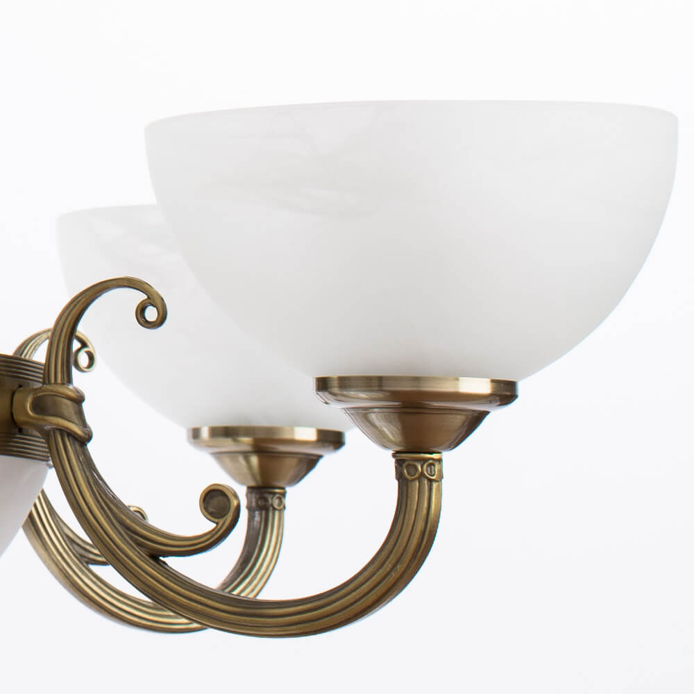 подвесная люстра arte lamp windsor white a3777lm-6-2ab