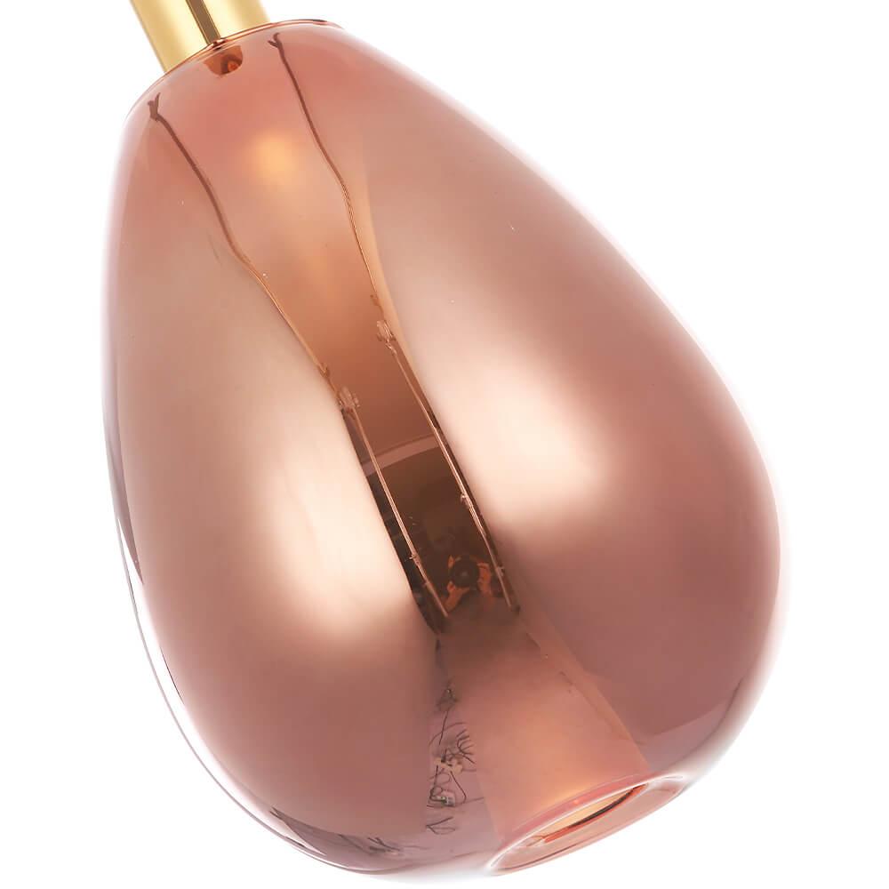 подвесной светодиодный светильник crystal lux gaudi sp4w led copper