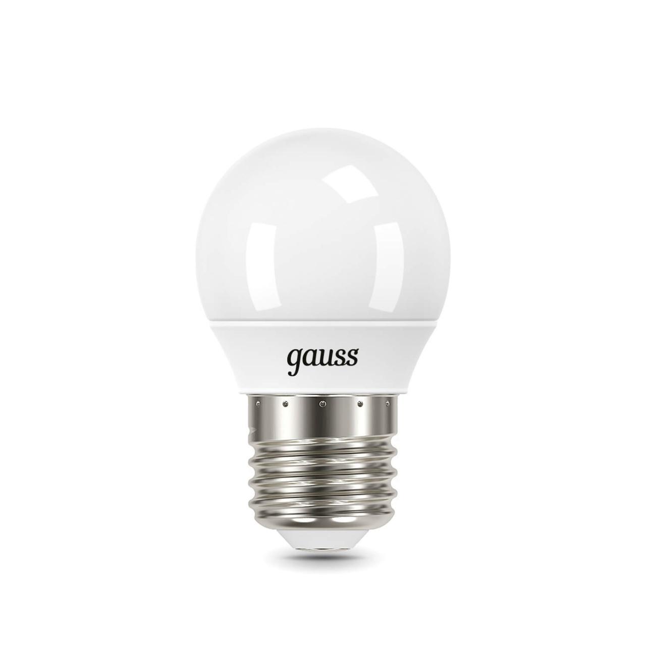 лампа светодиодная gauss e27 9.5w 6500k матовая 105102310