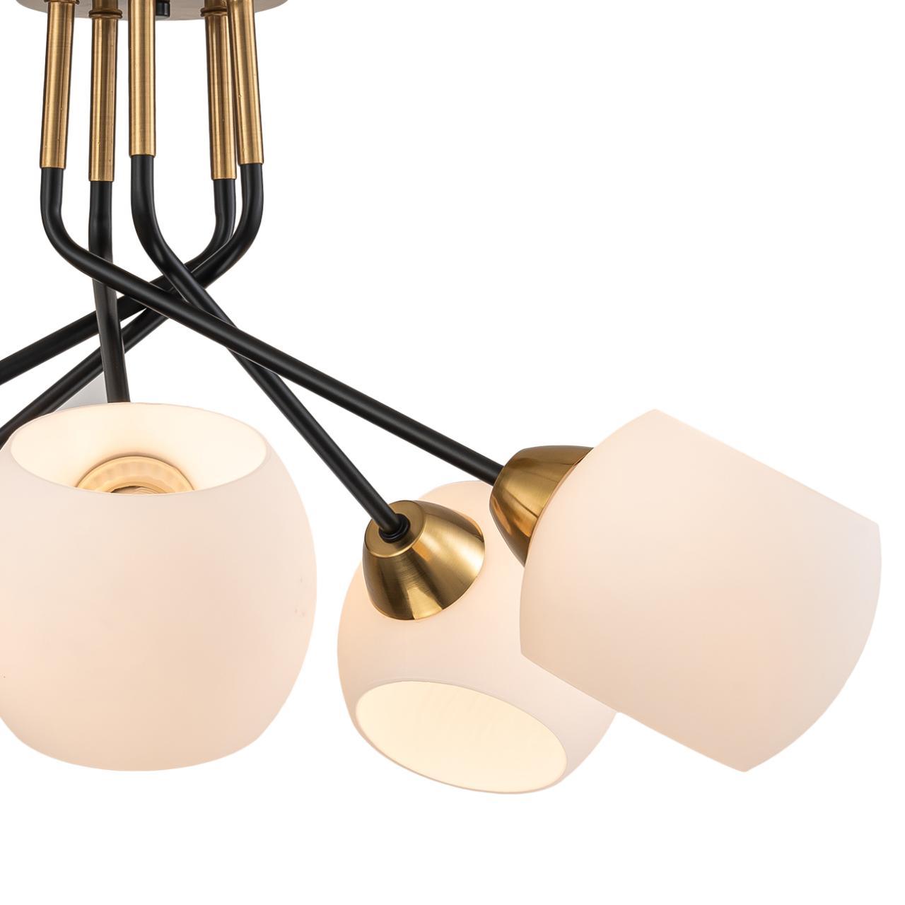 потолочная люстра escada bond 2113/5p copper/black