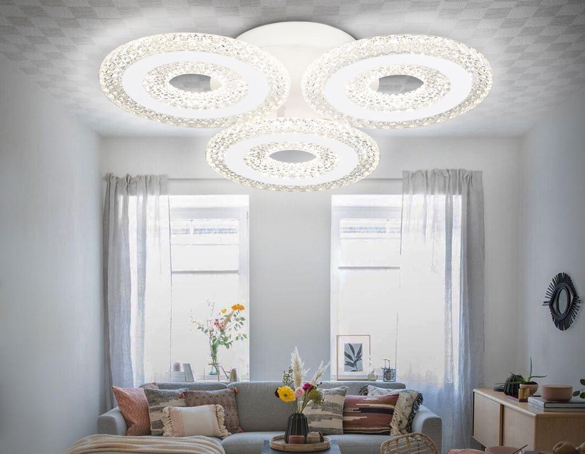 потолочная светодиодная люстра ambrella light acrylica original fa4001