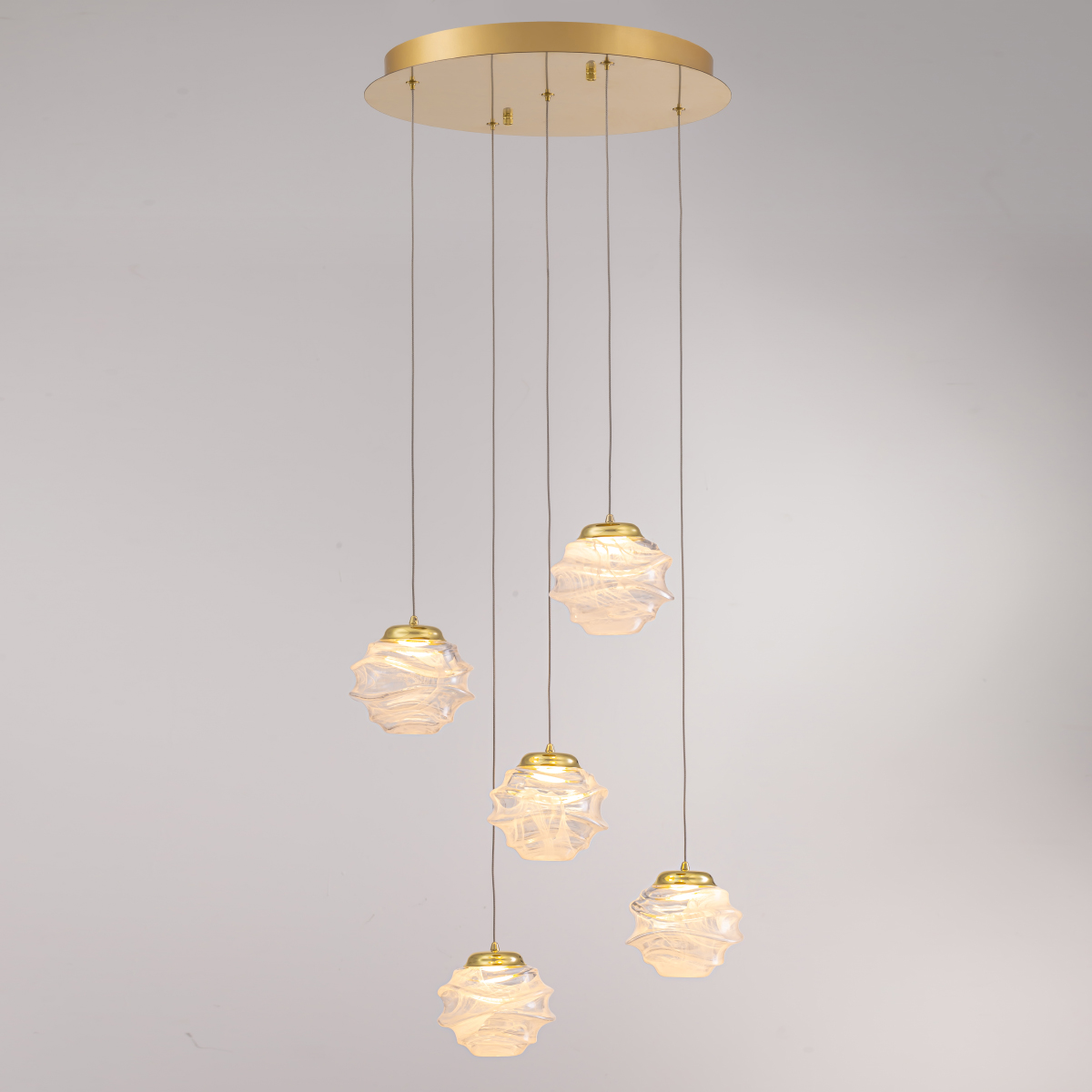подвесной светильник delight collection md25030003-5a gold/clear