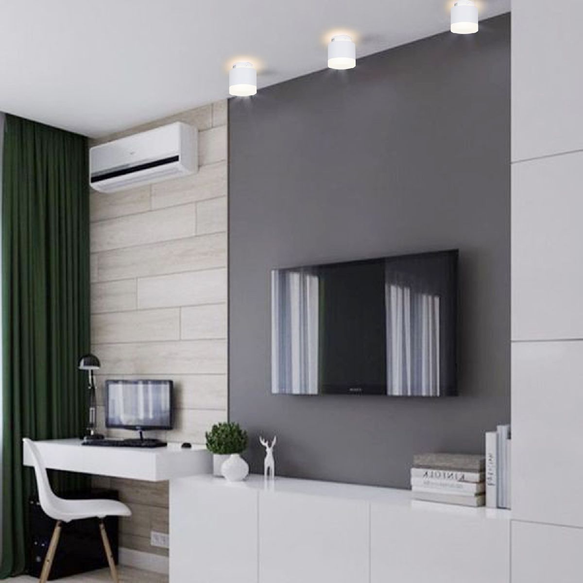 накладной светильник reluce 53004-9.5-001il gx53+led3w wt