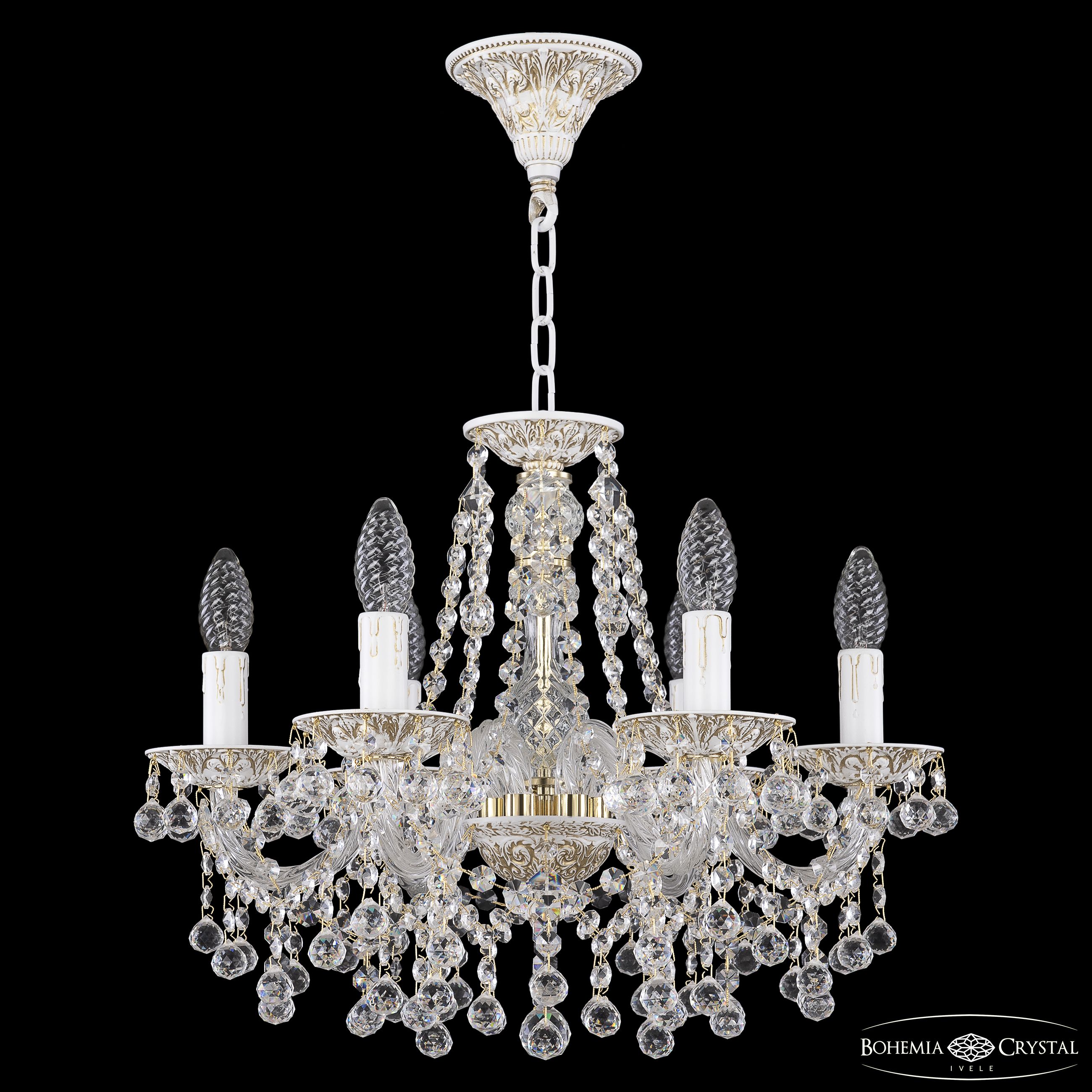 подвесная люстра bohemia ivele crystal al16309/6/160 wmg