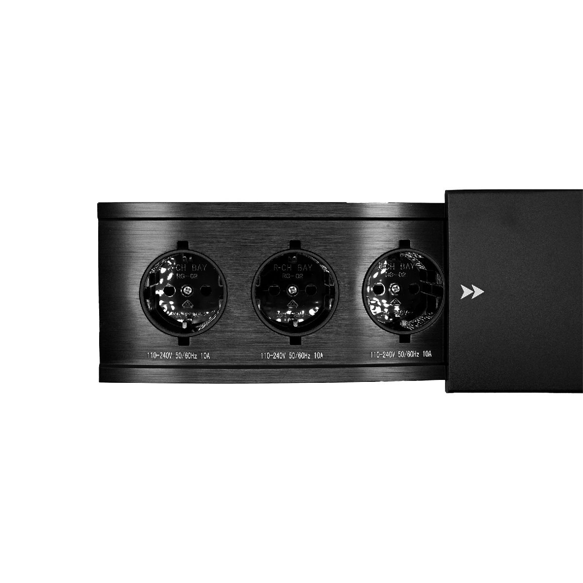 блок розеток jx (slide top) (3 секции с кабелем питания) mebax 00-00002887