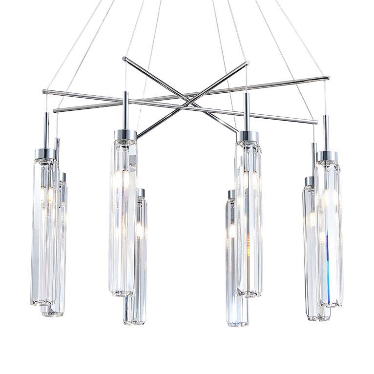 подвесная люстра newport 4524+4/s 4520 chrome м0066076