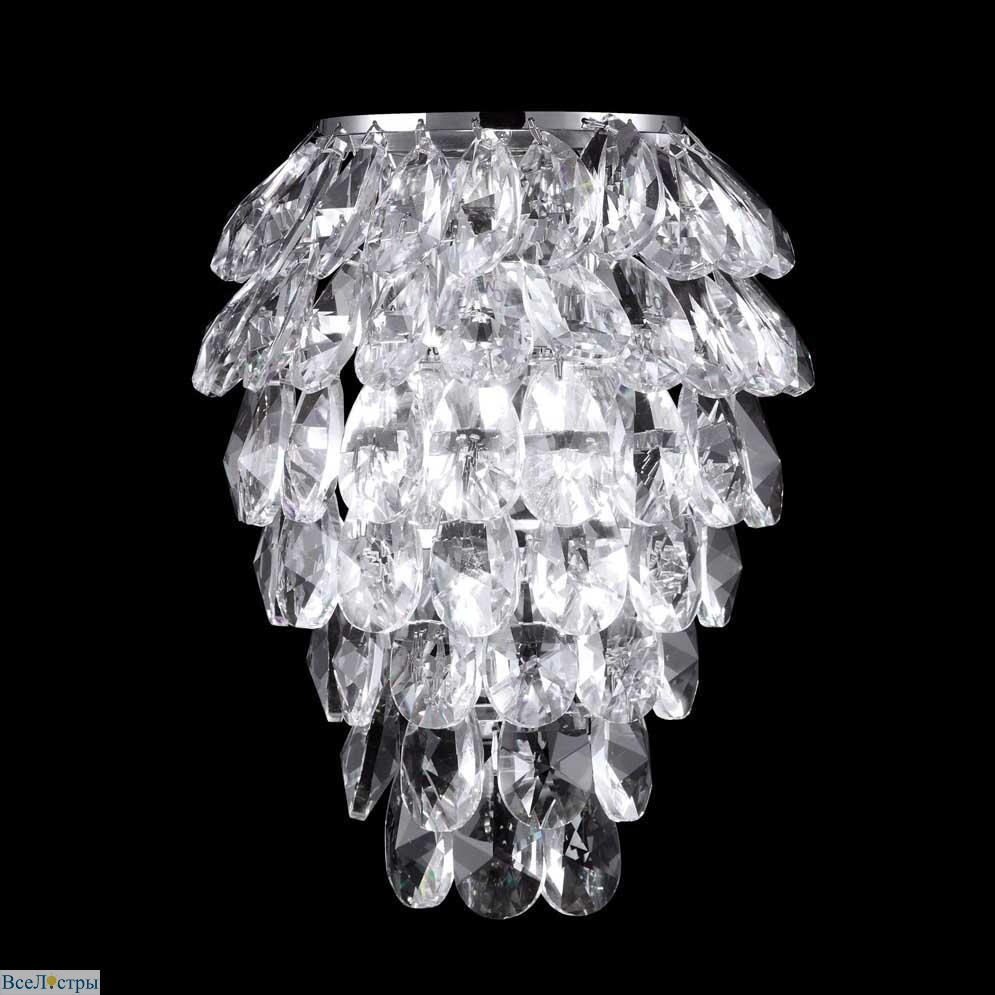 настенный светильник crystal lux charme ap3 chrome/transparent