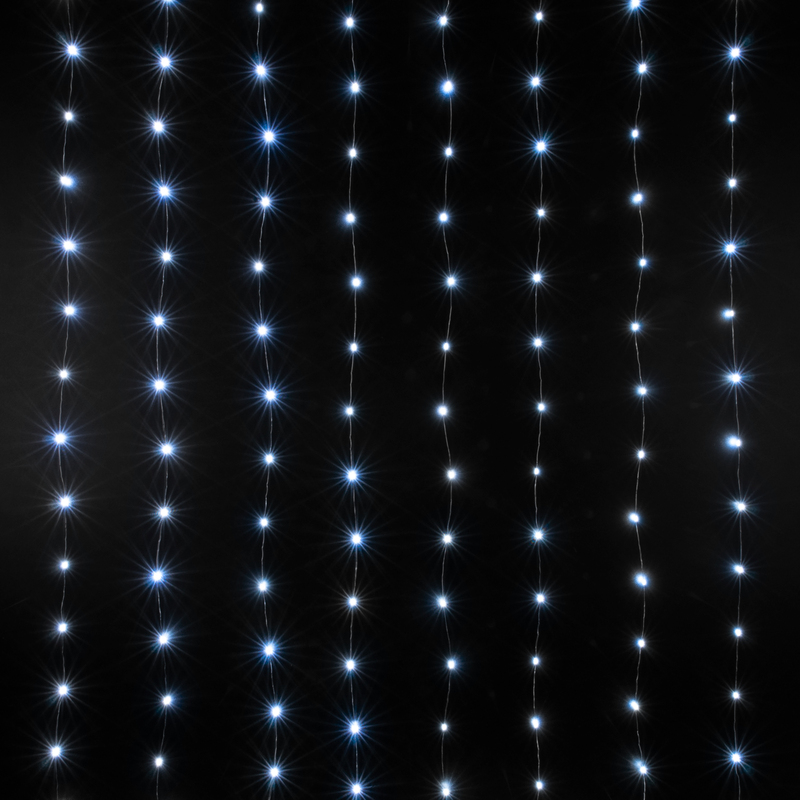 гирлянда занавес eurosvet 200-004 белый 2*3м ip20