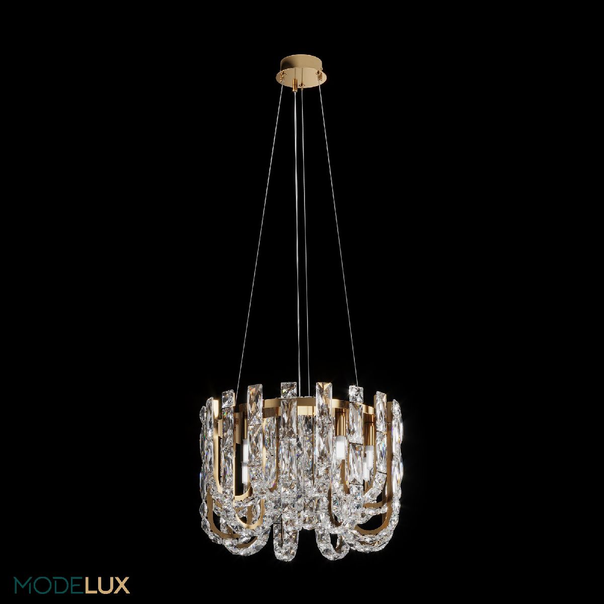 подвесная люстра modelux ml.6621.9 bs