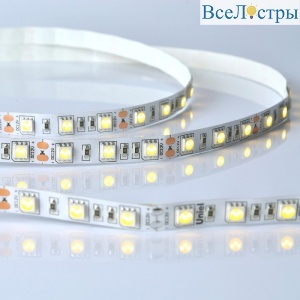 ULS-M25-5050-60LED/m-10mm-IP20-DC12V-14,4W/m-5M-3000K PROFI катушка в герметичной упаковке