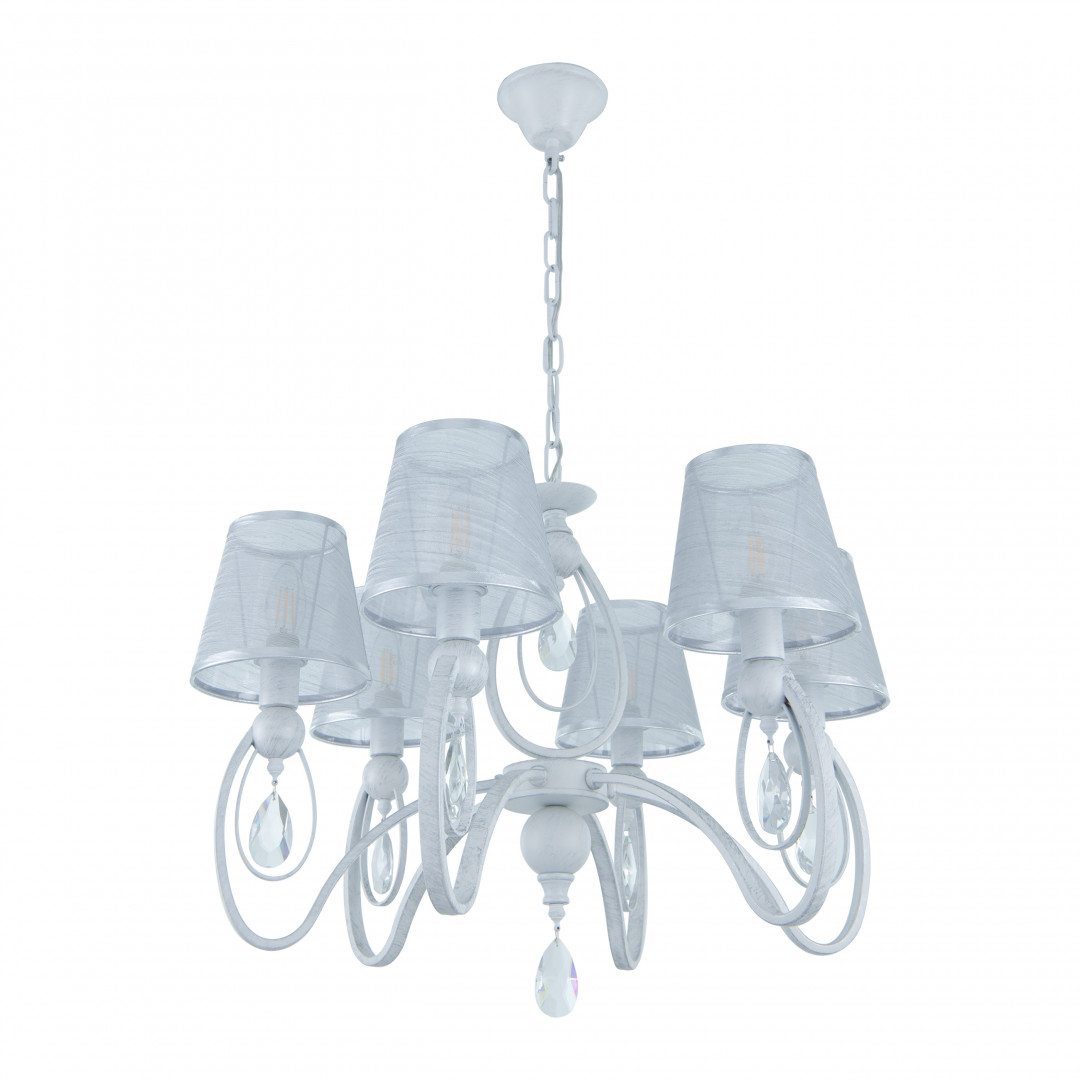 подвесная люстра arte milano 347203/6 wt+sl