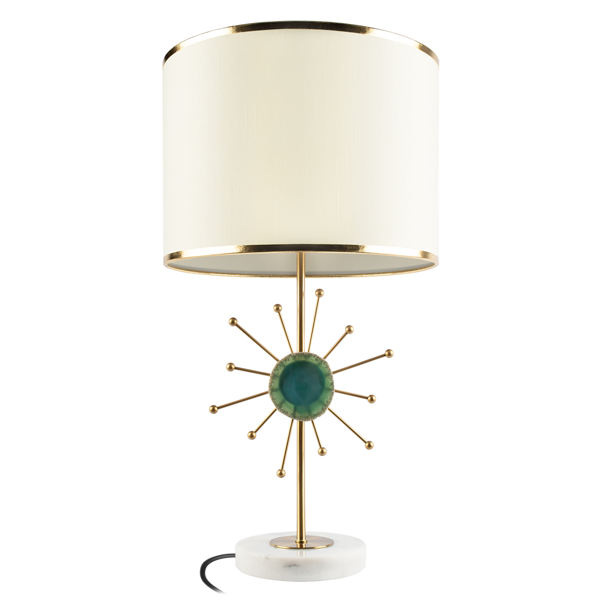 настольная лампа loft it agate 10514t green