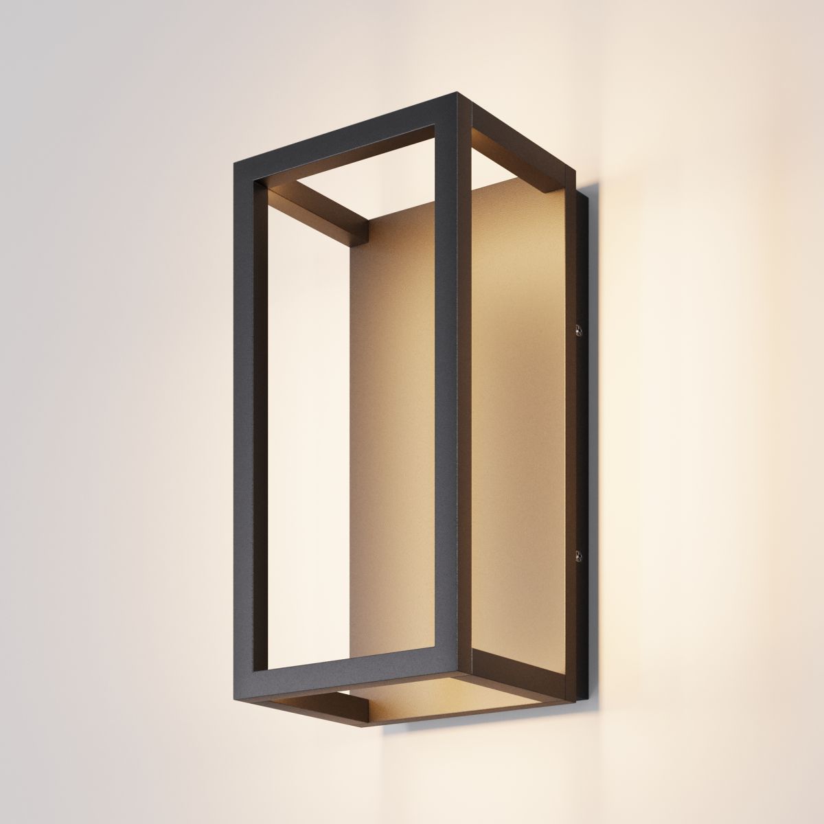 уличный настенный светильник maytoni frame o527wl-l12b3k