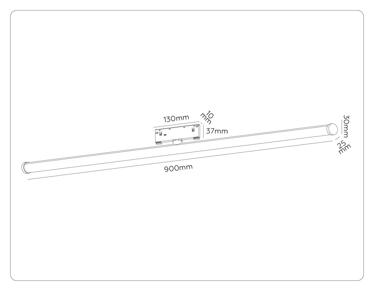 трековый магнитный светильник ambrella light track system gl2380