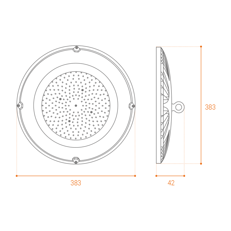 промышленный светильник wolta ufo-200w/01