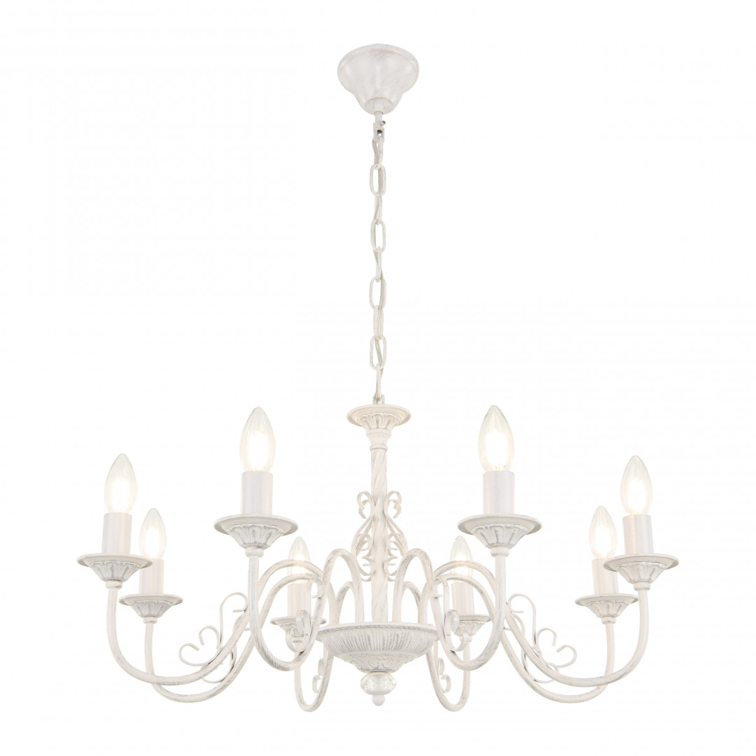 подвесная люстра arte milano 342620/8 wt+sl